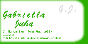 gabriella juha business card